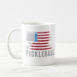 USA-Flagge Pickleball Fan Geschenk für Sportliebha Kaffeetasse