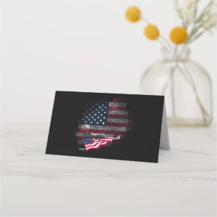 USA-Flagge Platzkarte
