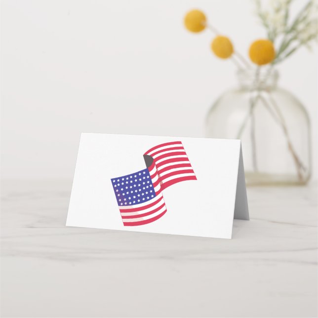 USA-Flagge Platzkarte (Vorderseite)