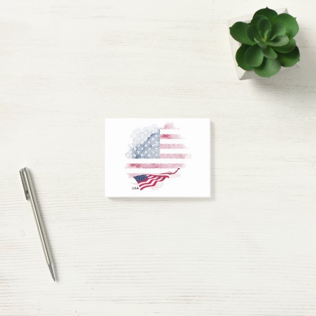 USA-Flagge Post-it Klebezettel (Büro)