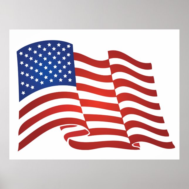 USA-Flagge Poster (Vorne)