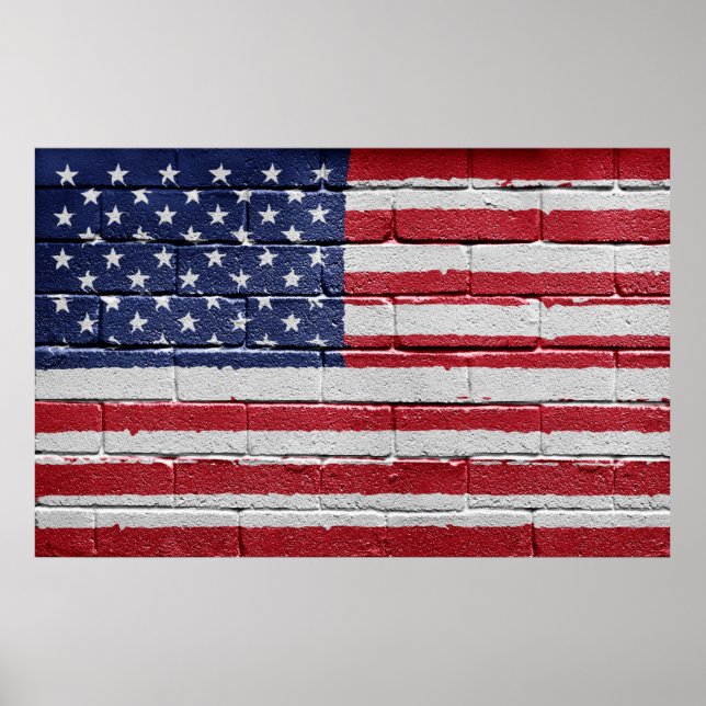 USA-Flagge Poster (Vorne)