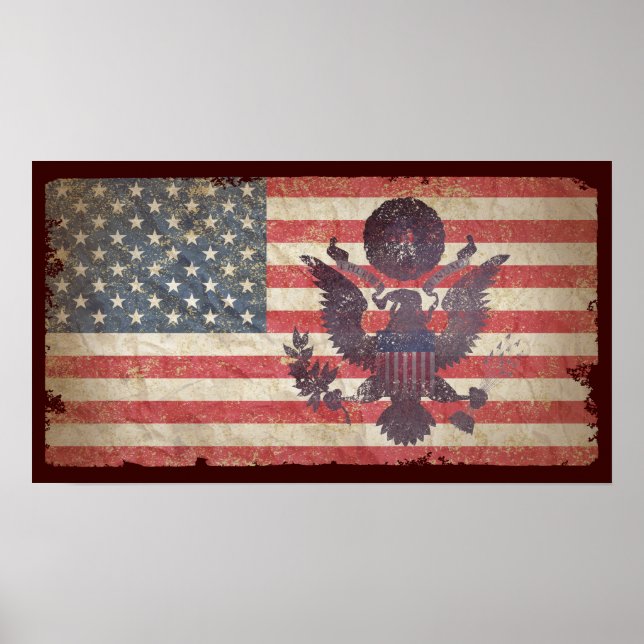 USA-Flagge Poster (Vorne)