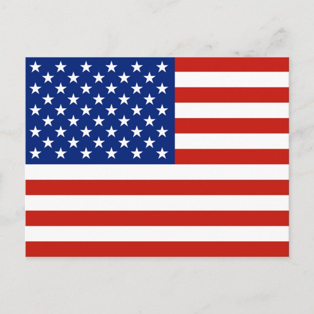 USA-Flagge Postkarte (Vorderseite)