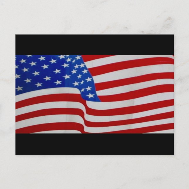 usa-Flagge Postkarte (Vorderseite)