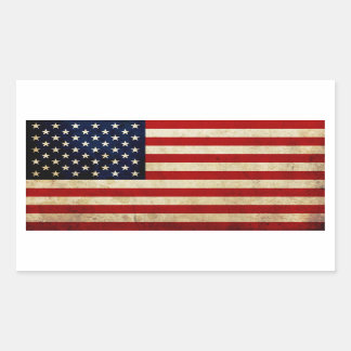 USA-Flagge Rechteckiger Aufkleber