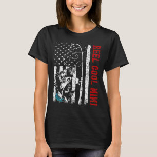 USA-Flagge Reel Cool Mimi Angeln Fischer Fischer T-Shirt