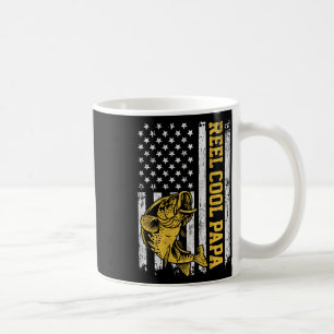 USA-Flagge Reel Cool Papa Patriotisches Angeldesig Kaffeetasse