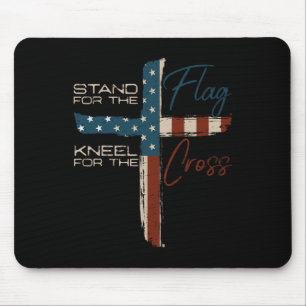 USA-Flagge Religiöser Spruch 4. Juli Christlicher Mousepad