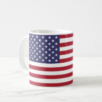 USA-Flagge Rot-Blau-Tasse 