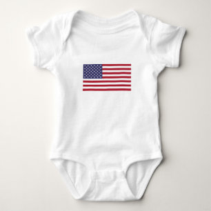 USA Flagge rot-weiß-blau patriotische Baby ein Stü Strampler