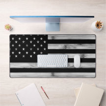 USA flagge Rustic Wood Schwarz-weiß Patriotic Amer