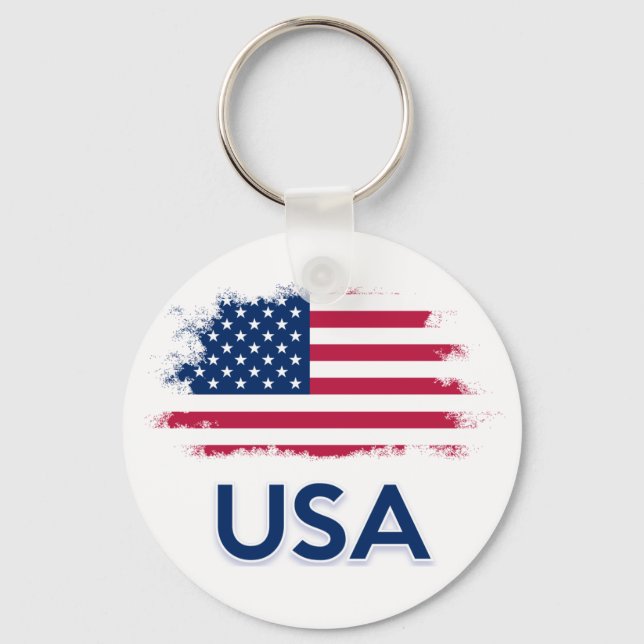 USA-Flagge Schlüsselanhänger (Vorderseite)