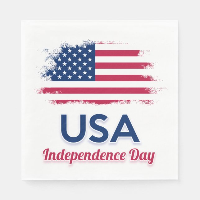 USA-Flagge Serviette (Vorderseite)