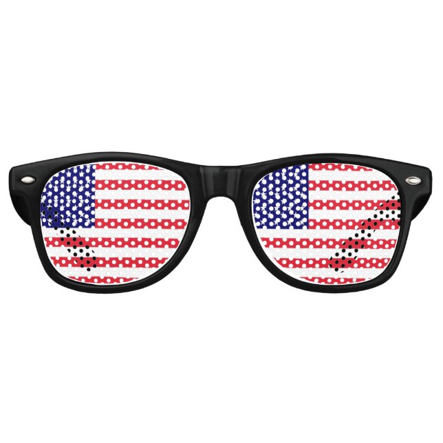 USA-Flagge Sonnenbrille (Vorderseite)