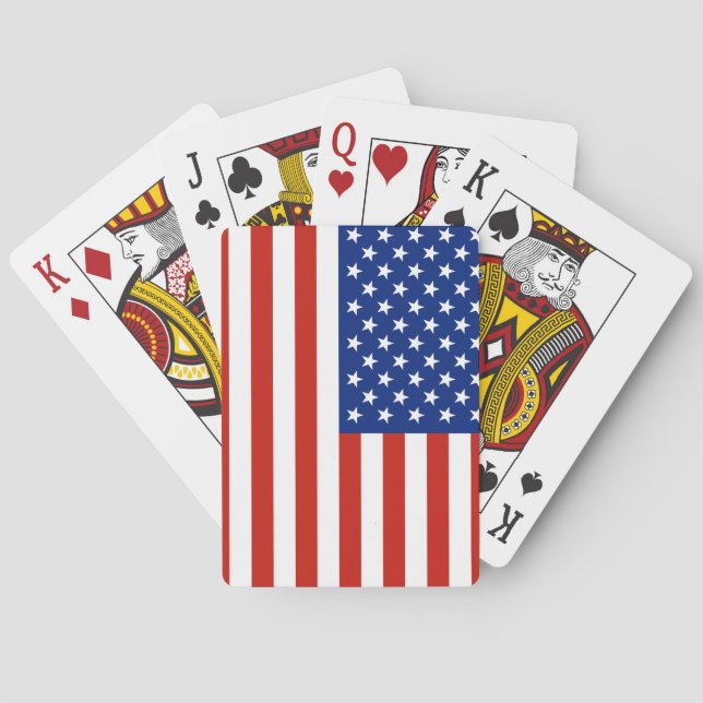 USA-Flagge Spielkarten (Rückseite)