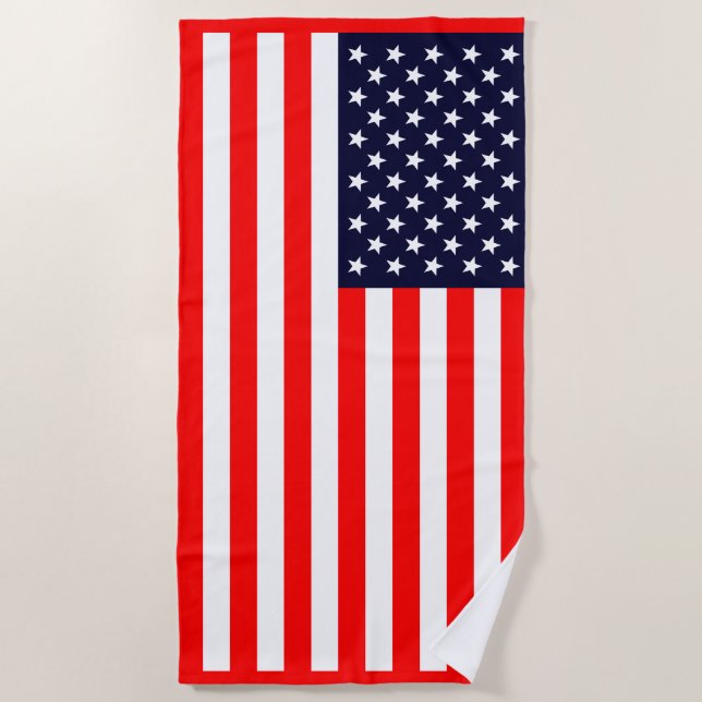 USA-Flagge Strandtuch (Vorderseite)