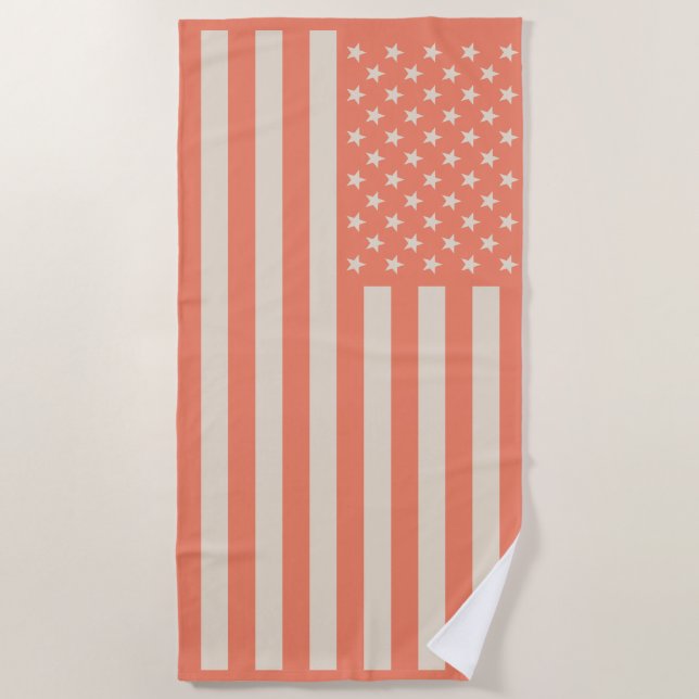 USA-Flagge Strandtuch (Vorderseite)