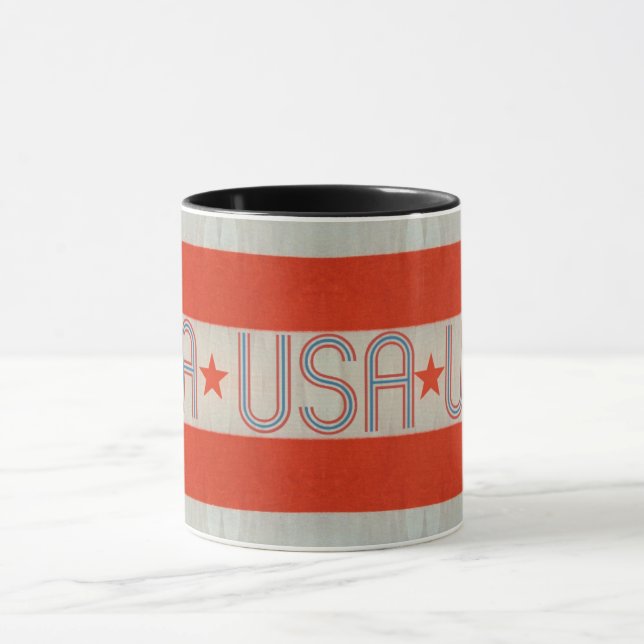 USA-Flagge Tasse (Zentrum)