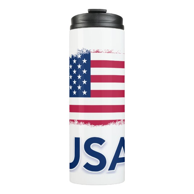 USA-Flagge Thermosbecher (Vorderseite)
