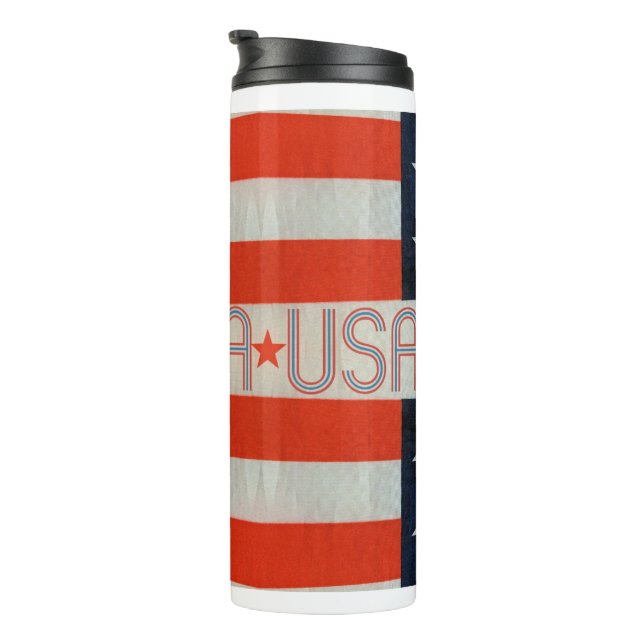 USA-Flagge Thermosbecher (Nach rechts gedreht)