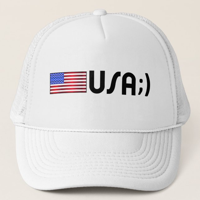"USA ;) flagge" Truckerkappe (Vorderseite)