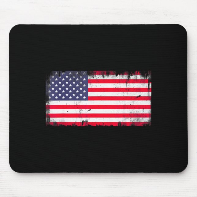 USA-Flagge vierter Juli patriotisch Freiheit Ameri Mousepad (Vorne)
