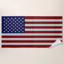 USA-Flagge Vintage Design Modernes Strandhandtuch
