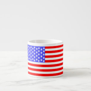 USA-Flagge vollständig bedruckt Espressotasse