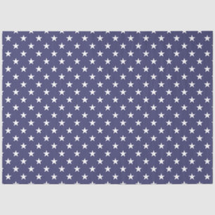 USA Flagge Weißsteine für Flaggenblau Seidenpapier