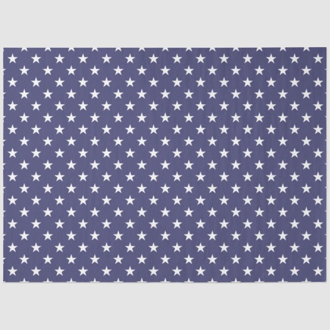 USA Flagge Weißsteine für Flaggenblau Seidenpapier (Vorderseite)