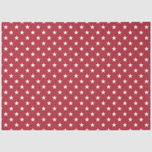 USA-Flagge Weißsteine für Flaggenrot Seidenpapier