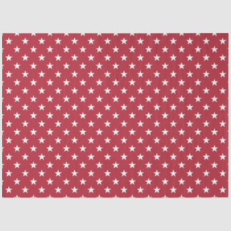 USA-Flagge Weißsteine für Flaggenrot Seidenpapier