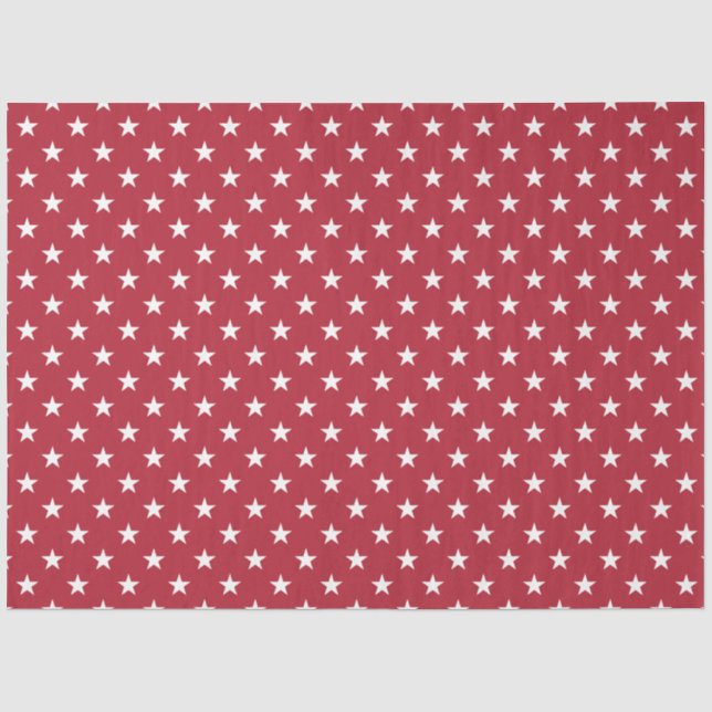 USA-Flagge Weißsteine für Flaggenrot Seidenpapier (Vorderseite)