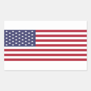 USA-Flaggen-Abziehbild-Aufkleber Rechteckiger Aufkleber
