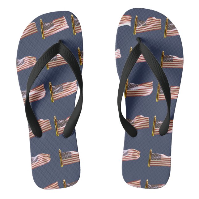 USA-Flaggen Flip Flops (Fußbett)
