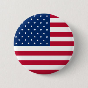 USA-Flaggen-Knopf Button