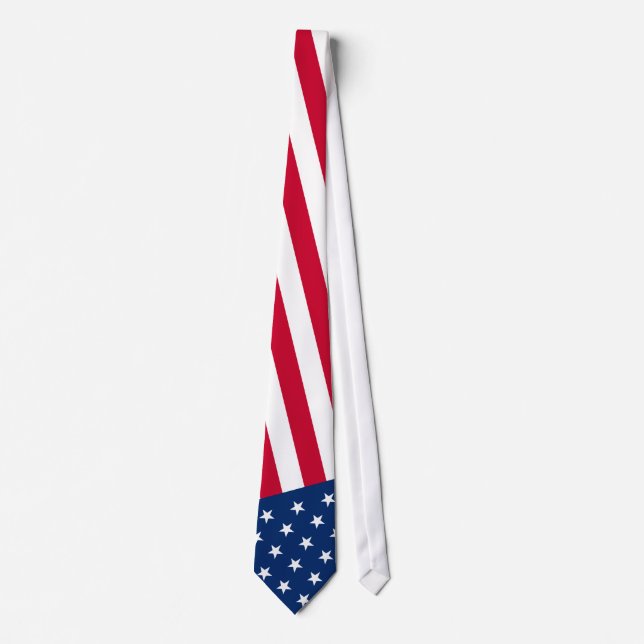 USA-Flaggen-Krawatte Krawatte (Vorderseite)