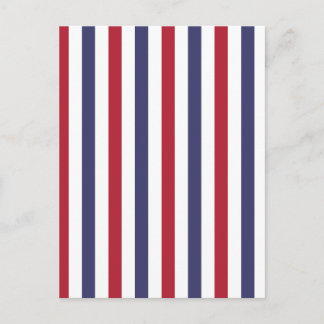 USA Flaggen Rot und Blaue Streifen mit Flaggen auf Postkarte