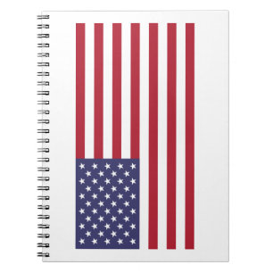 USA Flaggen rot weiß und blau Notizblock