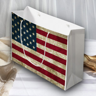 USA-Flaggen-Schmutz Große Geschenktüte