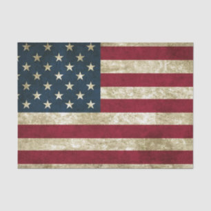 USA-Flaggen-Schmutz Seidenpapier