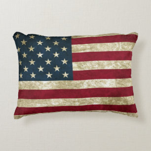 USA-Flaggen-Schmutz Zierkissen