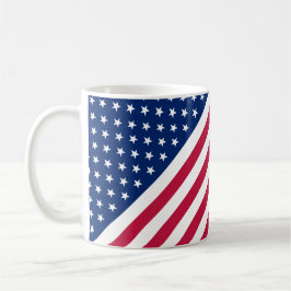 USA Flaggen Streifen 4. Juli Tea-Kaffee-Tasse Kaffeetasse