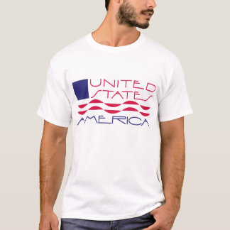 USA-Flaggen-T-Shirt T-Shirt