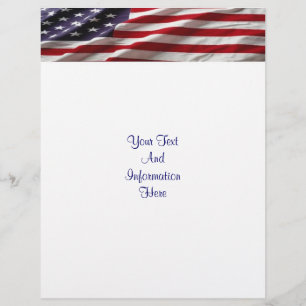 USA-Flaggenbanner Flyer