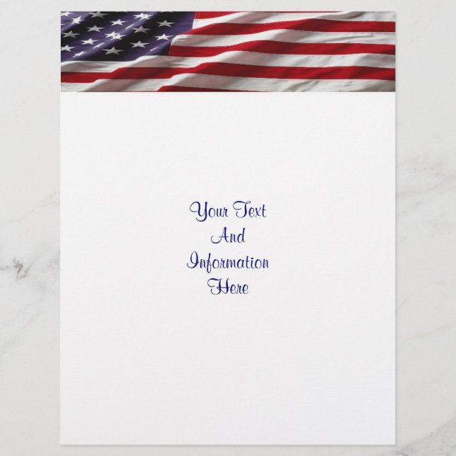 USA-Flaggenbanner Flyer (Vorne)