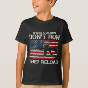 USA-Flaggenfarben verlaufen nicht, sie laden neu - T-Shirt