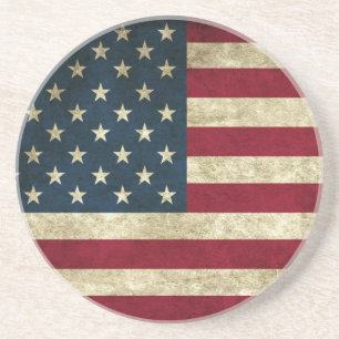 USA Flaggengetränk Untersetzer