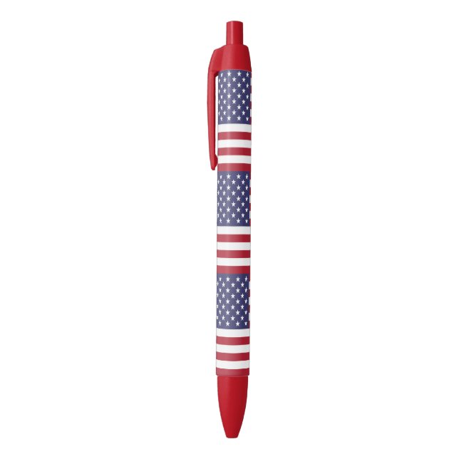 USA-Flaggenmuster Kugelschreiber (Oberseite (Vertikal))